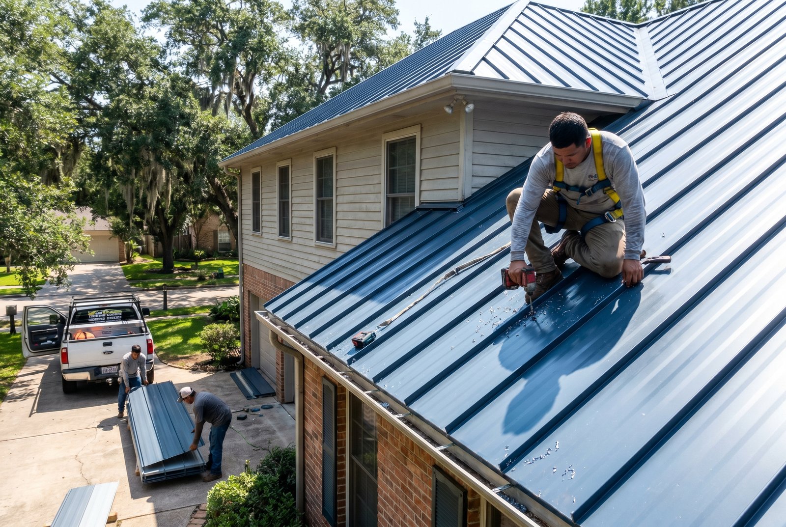 Metal Roofing in Montrose, TX by Tell Project Roofing