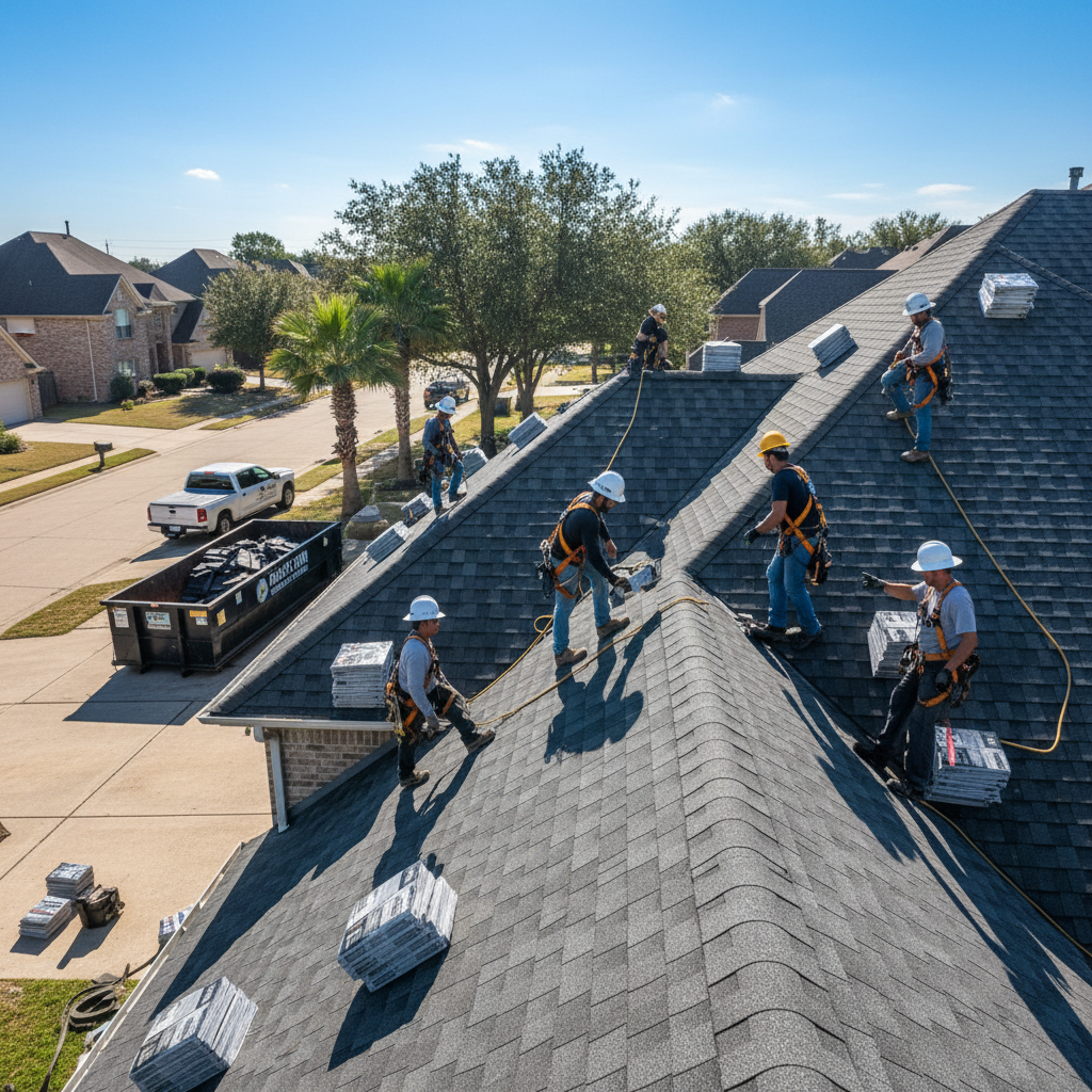 Roof Replacement and Shingle Work Houston